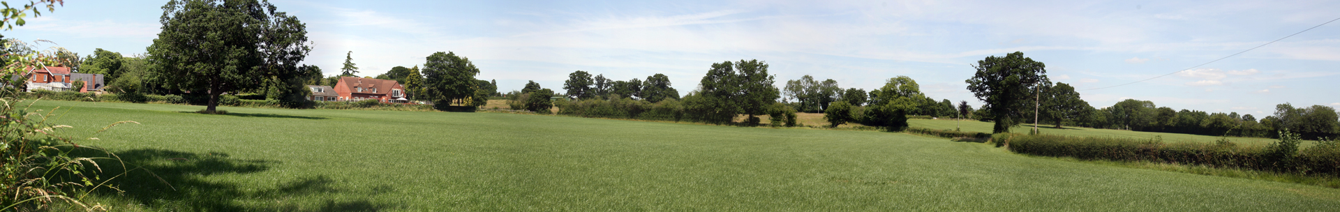 View from Blue Lake Road looking east across the Site